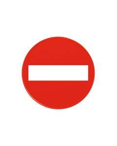 TABELLA ROTONDA ROSSA "DIVIETO DI ACCESSO"